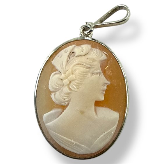 Anhänger Mandile 1922 Dame Cammei  in Silber Conchiglia 2MCICM154 - 2MCICM154